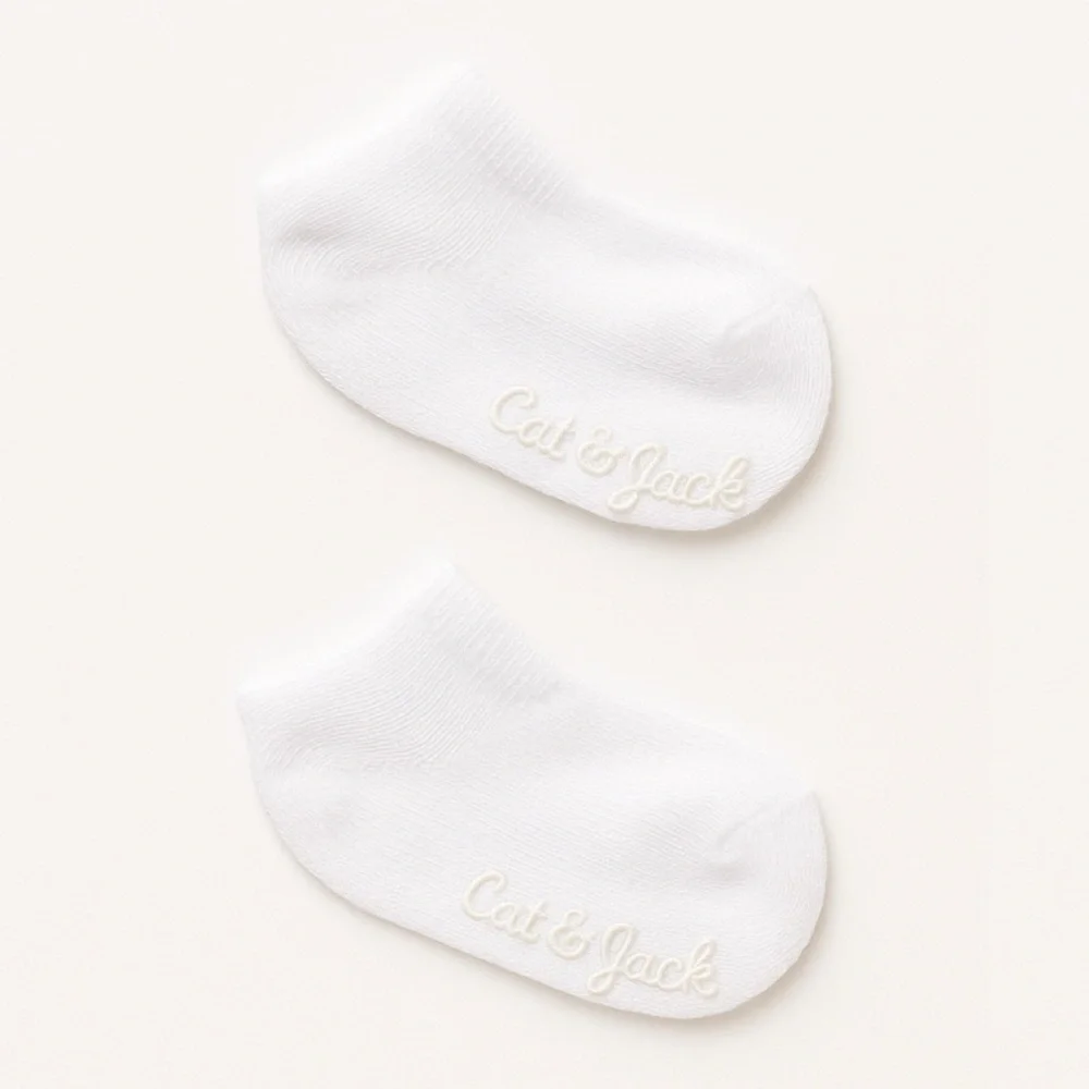6ct Cat & Jack White Ankle Socks